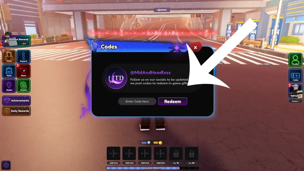 gamen.pro universal tower defense codes menu
