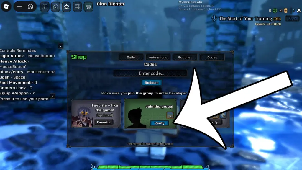 Code VV Ultimatum tháng 6-2026: Nhận Clan Rerolls và Ability Rerolls miễn phí 3 gamen.pro vv ultimatum verify button