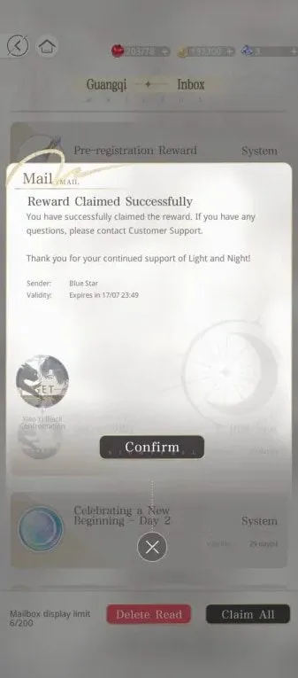 gamen.pro Light and Night redeem codes rewards