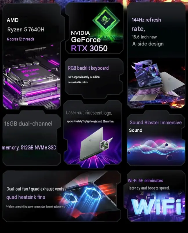 gamen.pro MECHREVO 3050 LAPTOP FEATURES