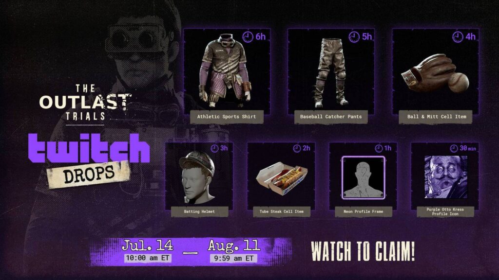The Outlast Trials Season 7 đưa Coyle trở lại Prison Farm 5 gamen.pro Season 07 TWITCH DROPS Announcement 16x9 lite