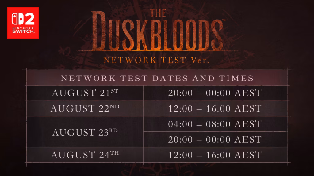 The Duskbloods mở đăng ký thử nghiệm trên Switch 2 3 gamen.pro The Duskbloods 22072026 1