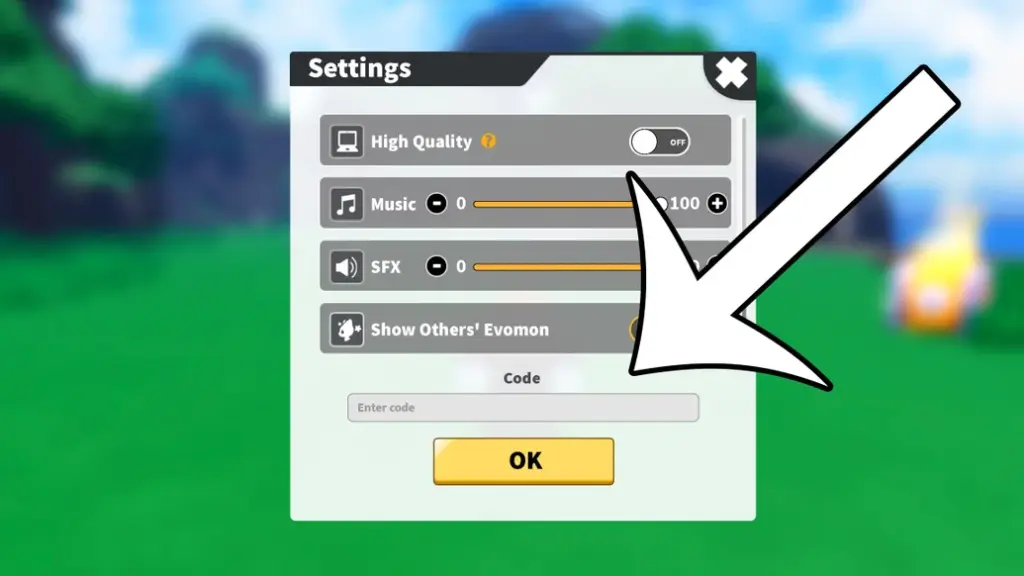 gamen.pro code evomon codes menu