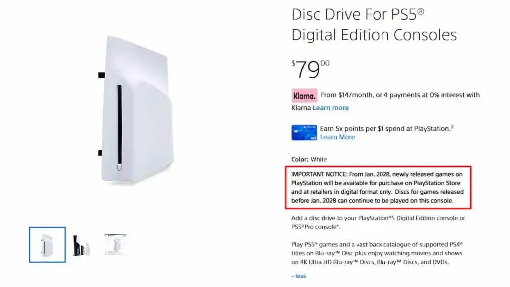gamen.pro ps5 disc drive notice