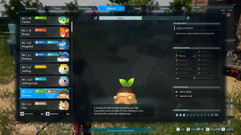 Palworld: Xếp hạng Pal tốt nhất cho Planting và làm nông 9 gamen.pro Gumoss Palworld