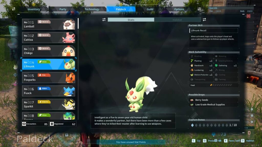 Palworld: Xếp hạng Pal tốt nhất cho Planting và làm nông 7 gamen.pro Lifmunk Palworld 1