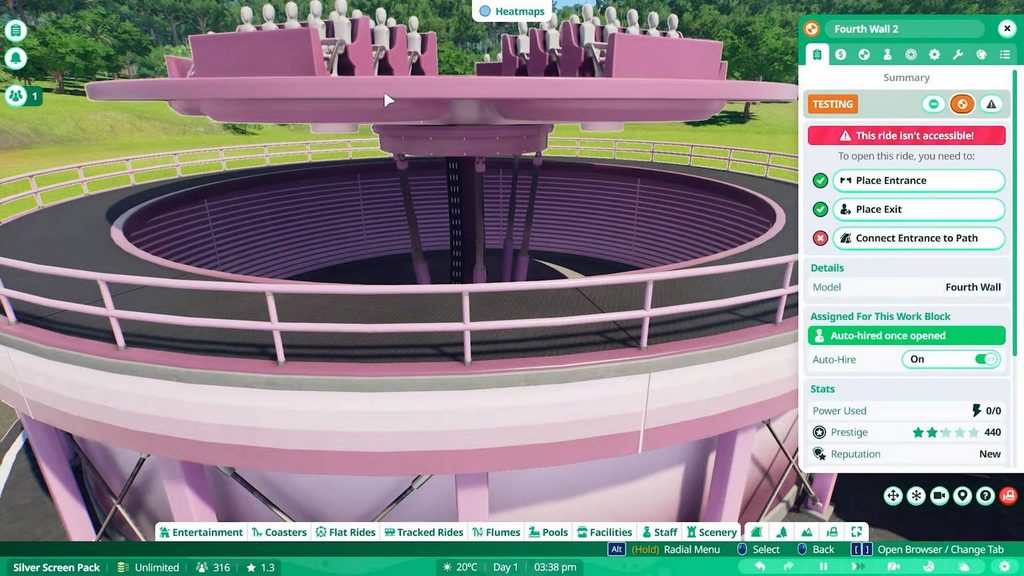 gamen.pro Planet Coaster 2 Silver Screen Pack review 3