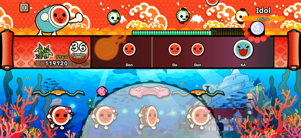 8 game Apple Arcade đáng chơi nhất 6 gamen.pro Taiko no Tatsujin Pop Tap Beat