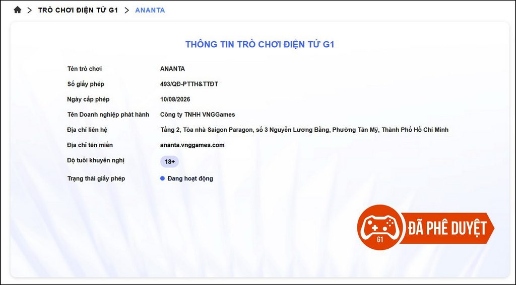 Ananta được cấp phép phát hành tại Việt Nam 1 gamen.pro ananta vng 2