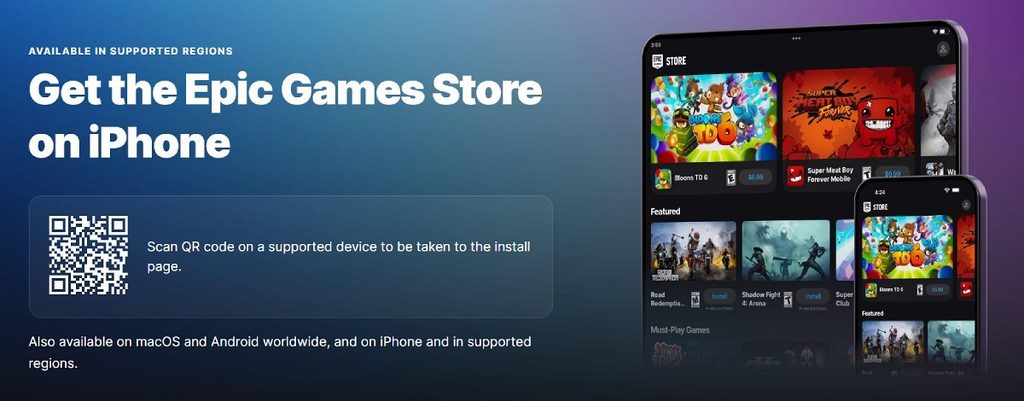 Epic Games phản đối chính sách App Store mới của Apple tại Âu châu 1 gamen.pro epic games store iphone