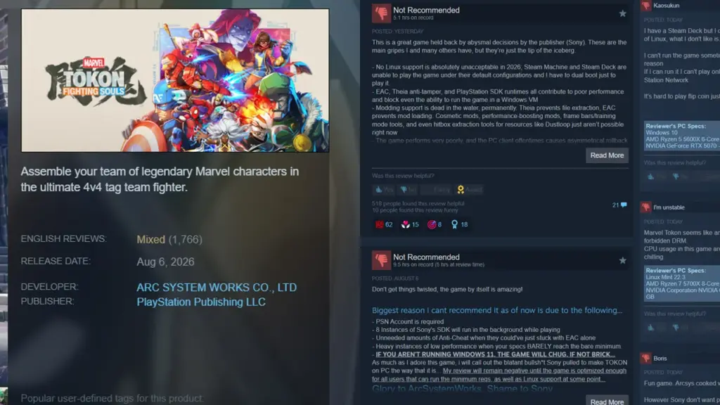 gamen.pro marvel tokon steam reviews