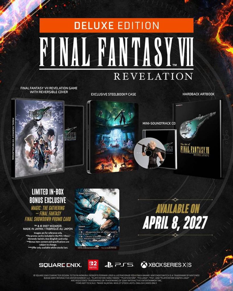 Final Fantasy VII Revelation có Collector's Edition kèm tượng ba nhân vật 5 Final Fantasy VII Revelation Deluxe Edition