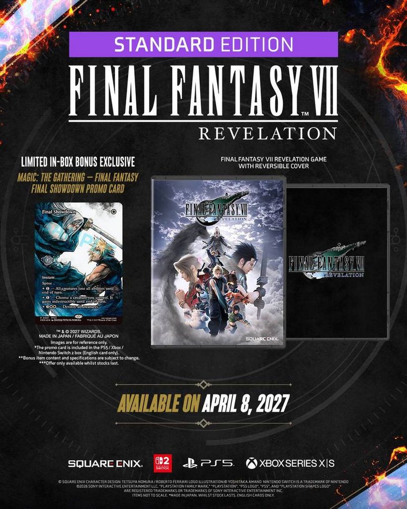 Final Fantasy VII Revelation có Collector's Edition kèm tượng ba nhân vật 4 Final Fantasy VII Revelation Standard Edition