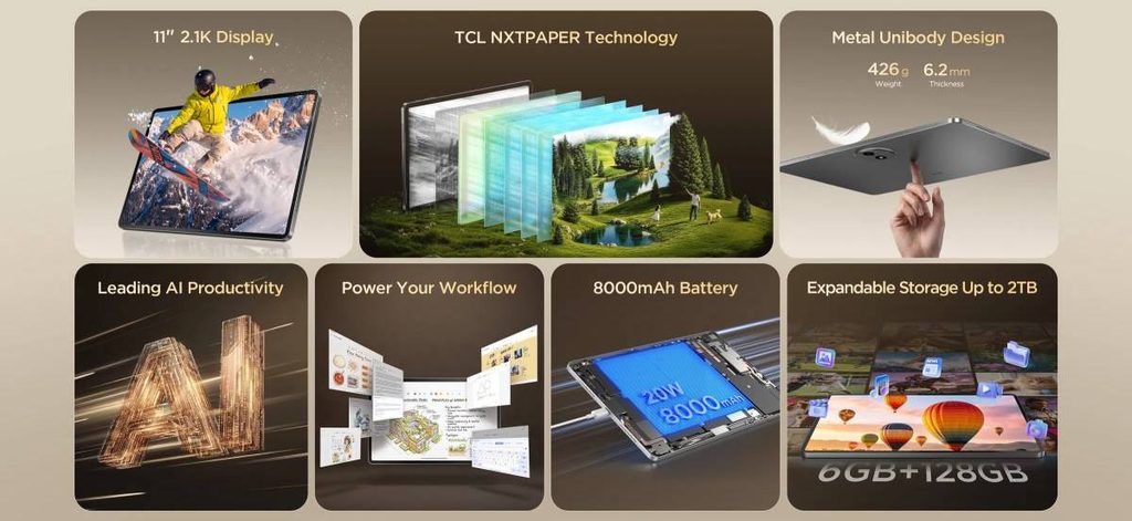 TCL ra mắt tablet NxtPaper và đồng hồ trẻ em tại IFA 2026 1 gamen.pro TCL Tab A1 NxtPaper 1
