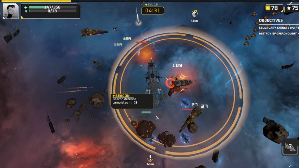 Sublight với bài toán góc bắn ở thể loại bullet heaven 6 gamen.pro sublight review 3